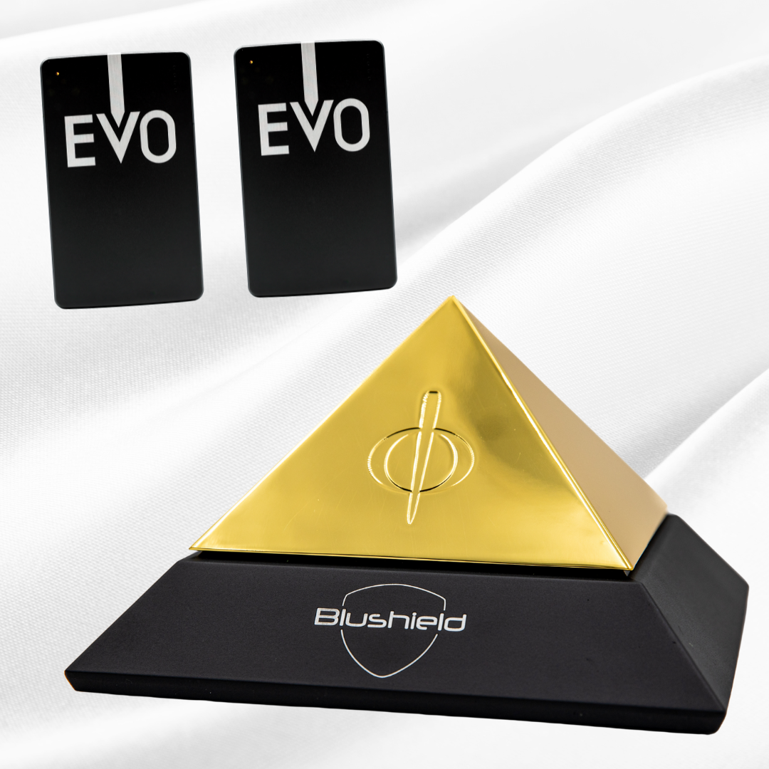 Pictured is the Deluxe EVO Pyramid bundle pack that includes the EVO Pyramid and two EVO portables