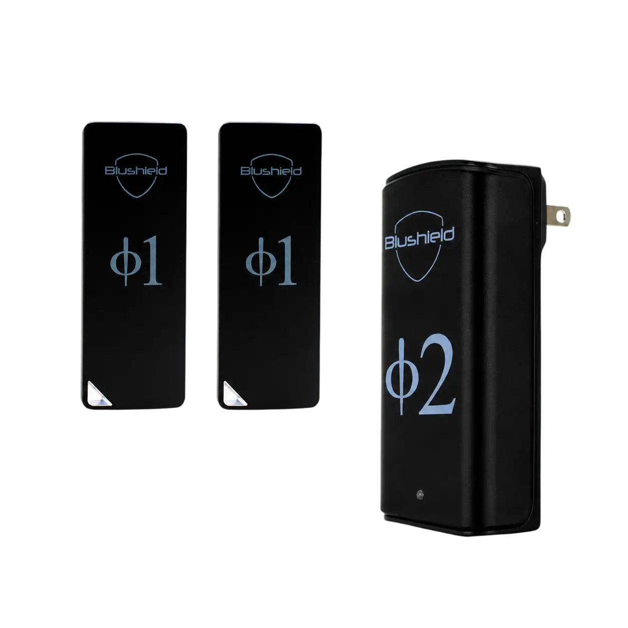 The deluxe Phi 2 Bundle that includes two Phi 1s and one Phi 2 photographed together