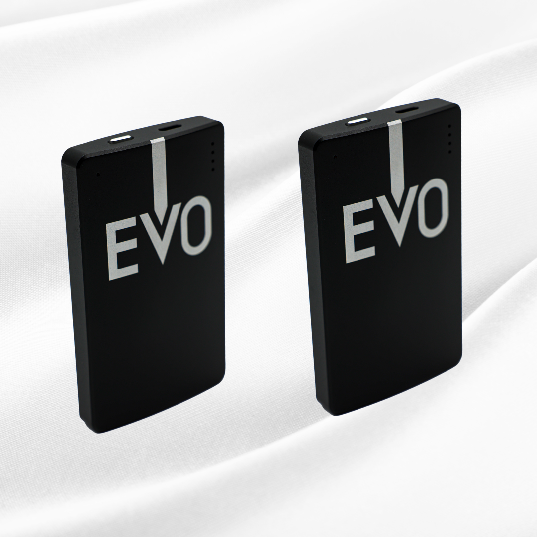 A picture of the EVO Portable bundle back that includes two Blushield EVO portable devices 