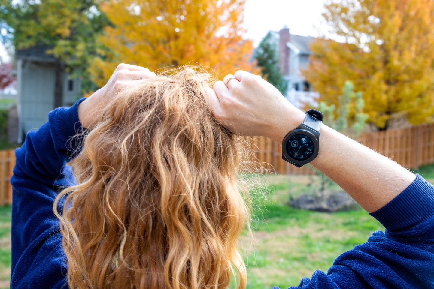 EMF PROTECTION  - Photo of woman wearing a W1 watch