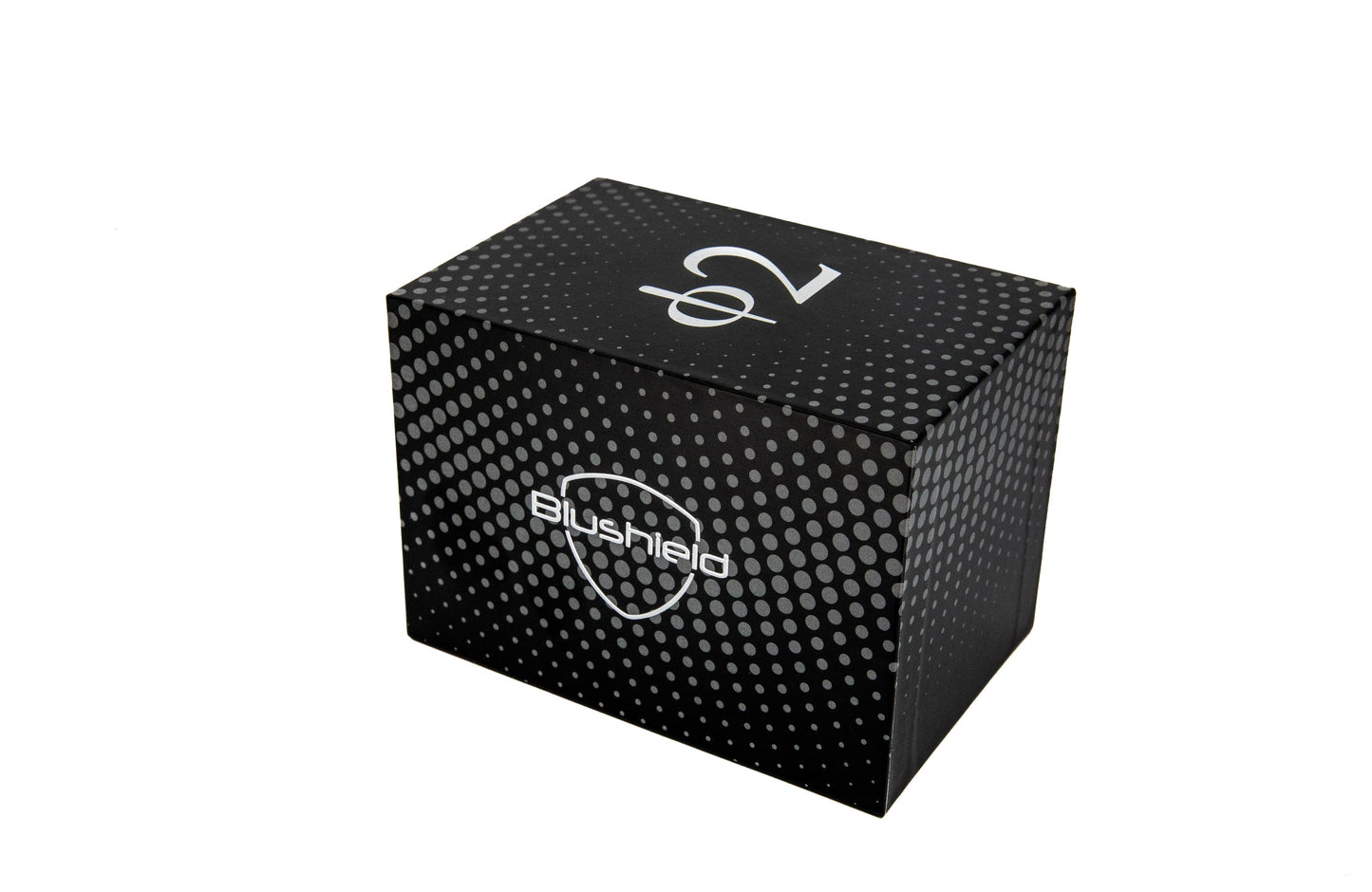 
                  
                    The box that the Phi 2 comes in photographed on a white background
                  
                