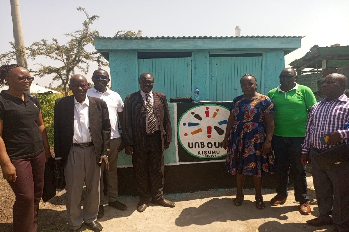 The new bathrooms provided by Blushield's support of Unbound Agents of Change Intuitive 