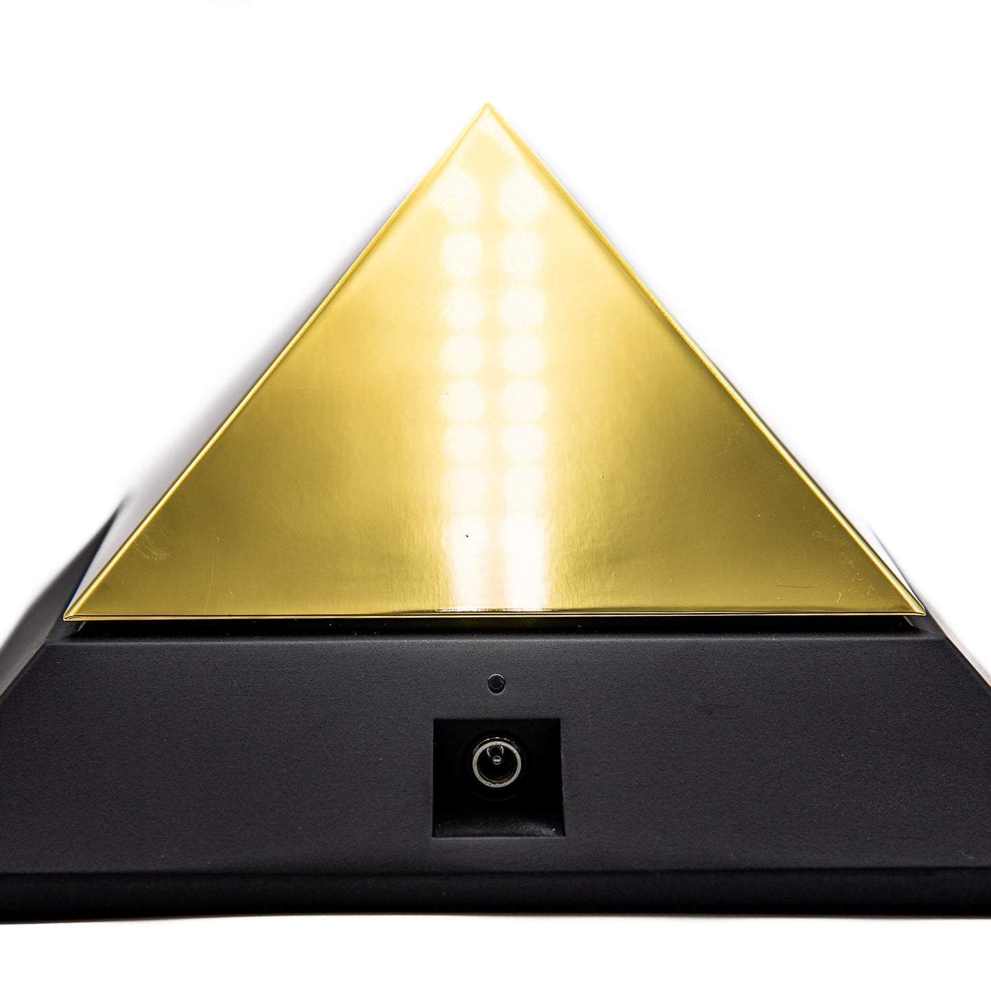 
                  
                    EMF PROTECTION - Back of the pyramid showing plug port
                  
                