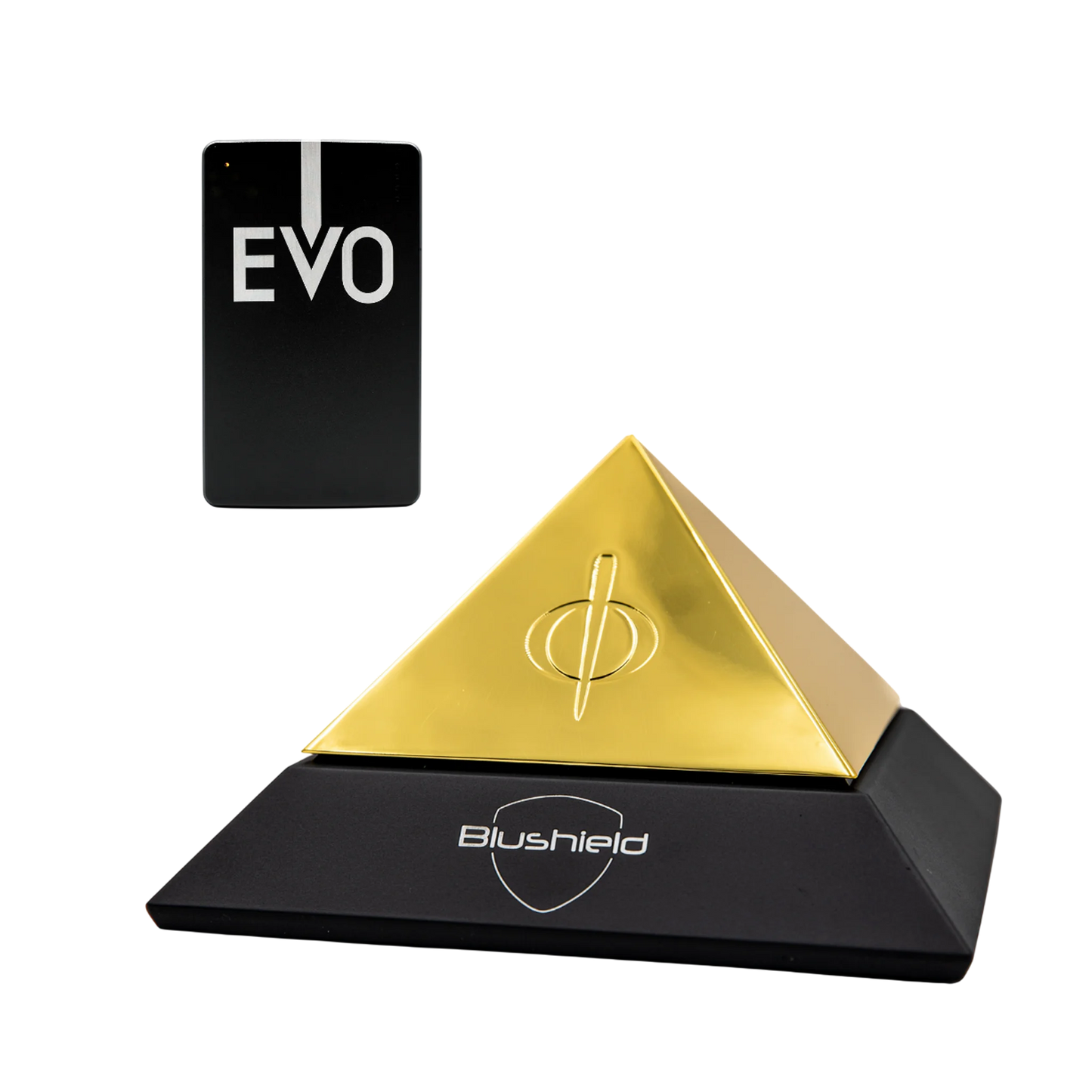 Blushield Essential EVO Pyramid Bundle — the EVO Pyramid with a portable EMF protection device