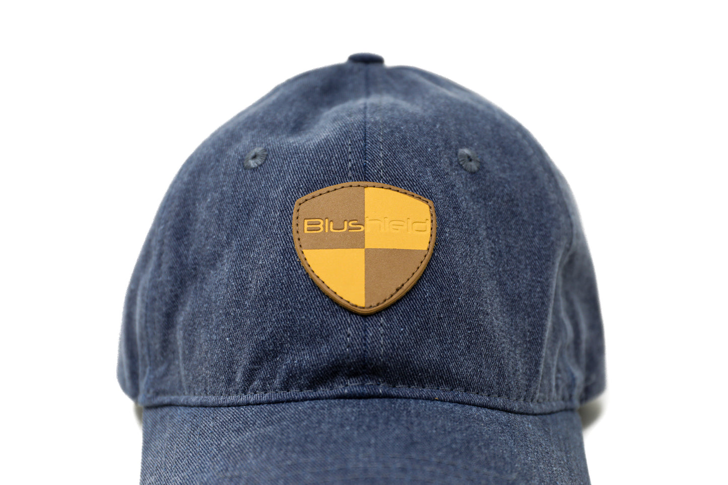 
                  
                    EMF PROTECTION  - closeup of blue Blushield hat
                  
                