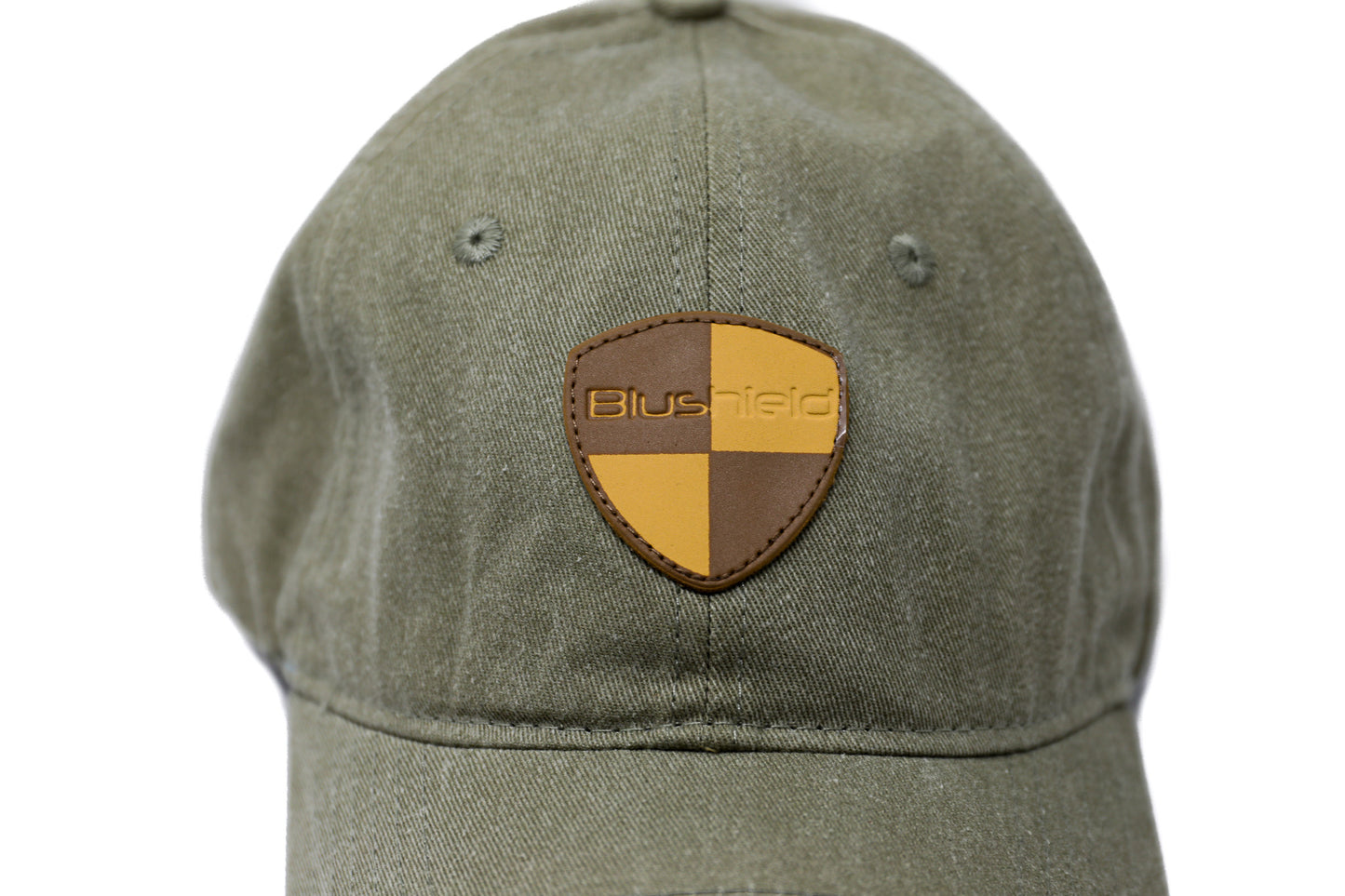 
                  
                    EMF PROTECTION  - closeup of green Blushield hat
                  
                